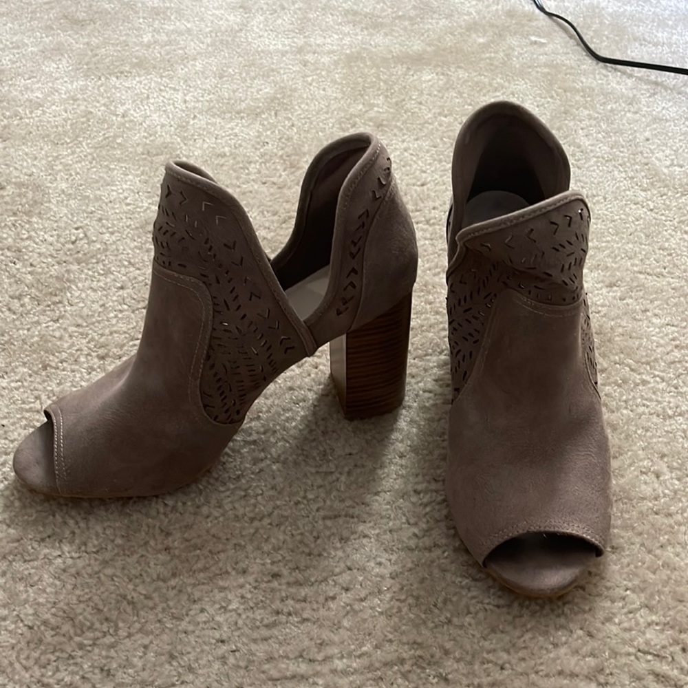 Gray booties